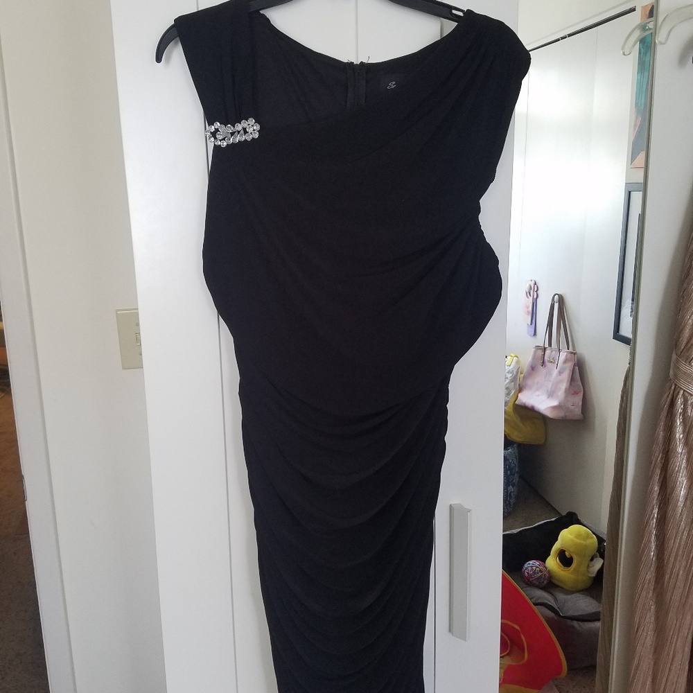 Black Dess with Rouching